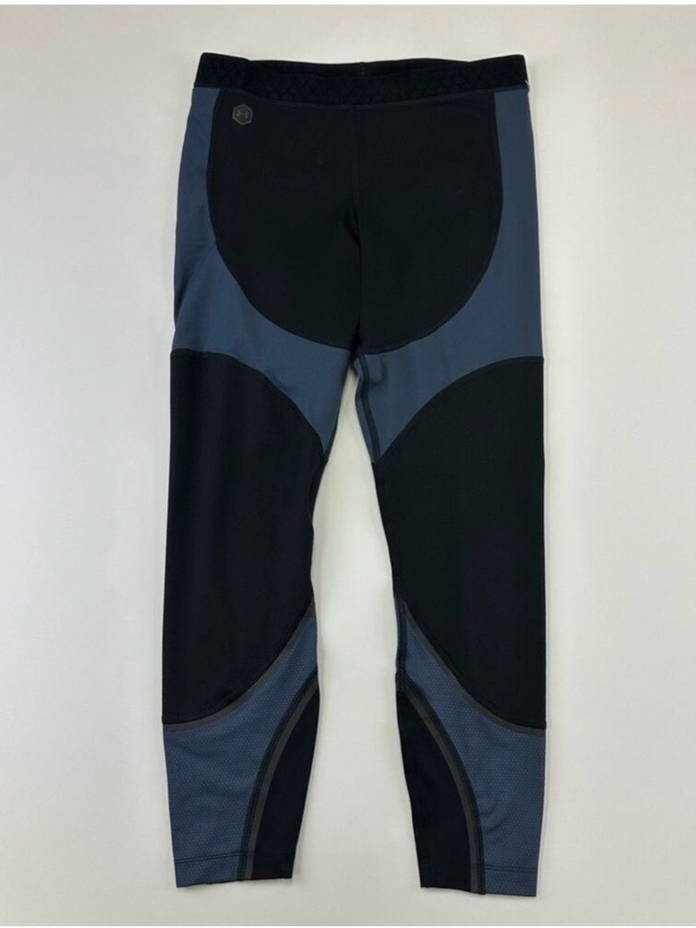 Under ArmourColdgear base layer womens leggings Size Large black blue Running